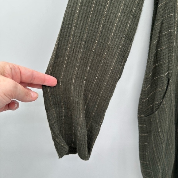 WRAP LONDON Green striped lagenlook womans boho chic casual tunic top/dress 6 - Picture 4 of 11